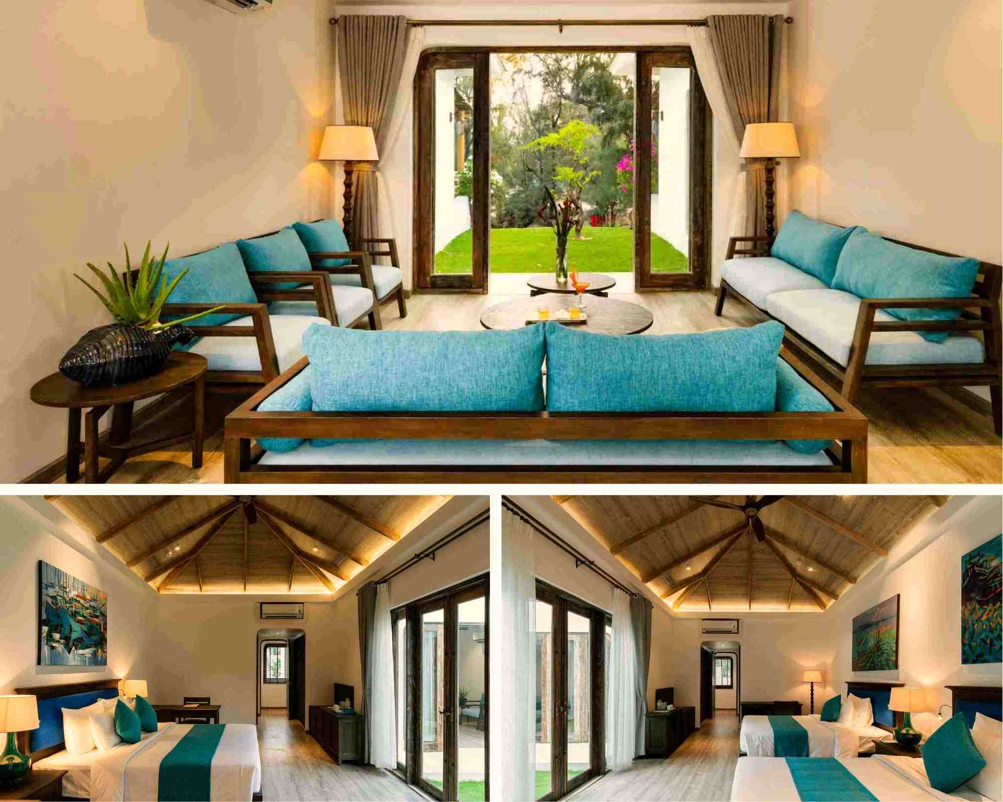 Không gian biệt thự 2 phòng ngủ tại Stelia Beach Resort Phú Yên
